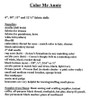 Color Me Annie Cloth Doll Pattern (Printed and Mailed) by Ginny Lettorale - Happy Heart Patterns - Supply List