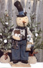Ye Olde Snow Collector, Snowman Cloth Doll Pattern (Printed and Mailed) by Ginny Lettorale - Happy Heart Patterns