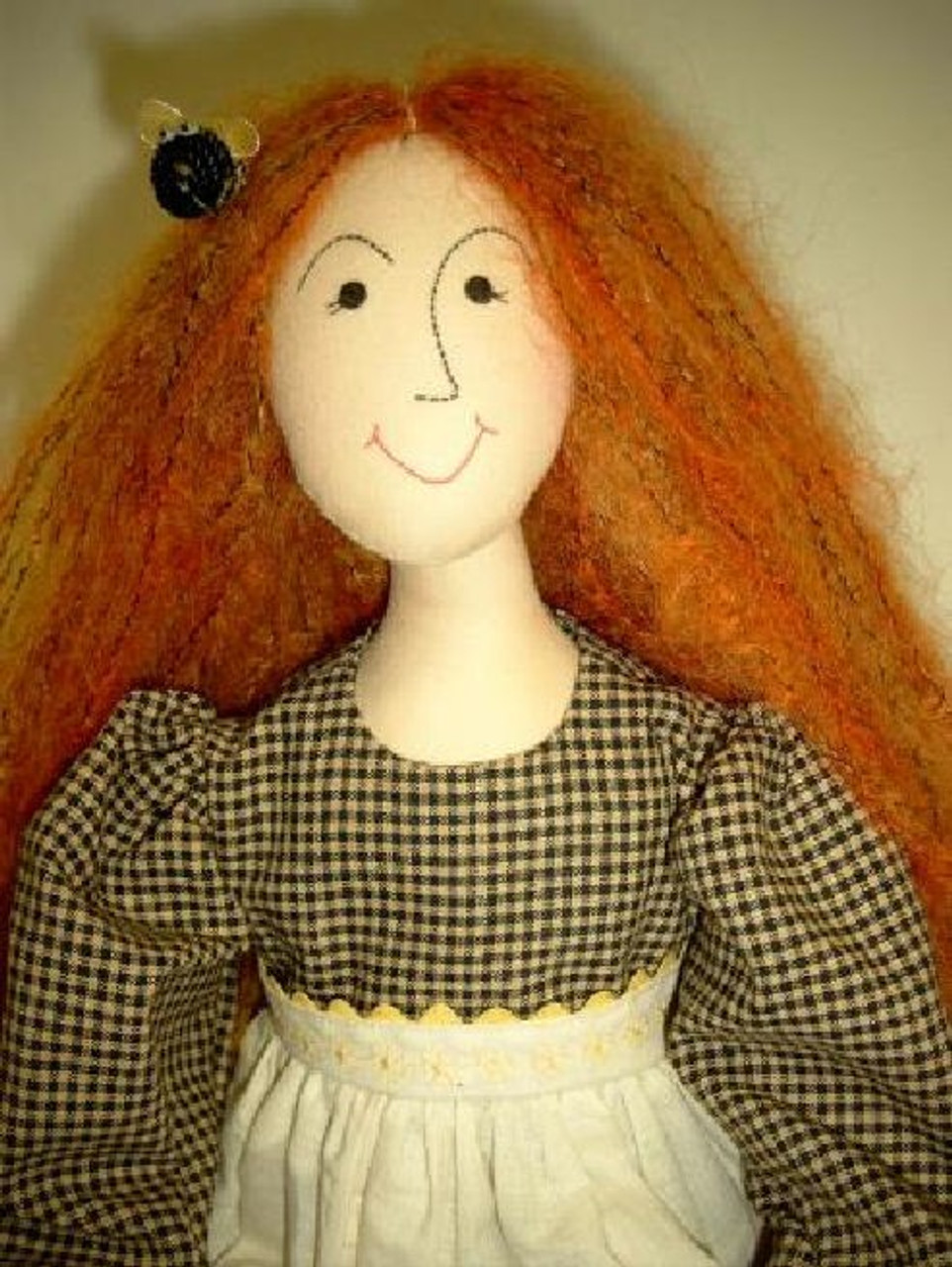 Annie Bee'ds Knees 27" Cloth Doll Printed and Mailed Pattern by Judi Ward