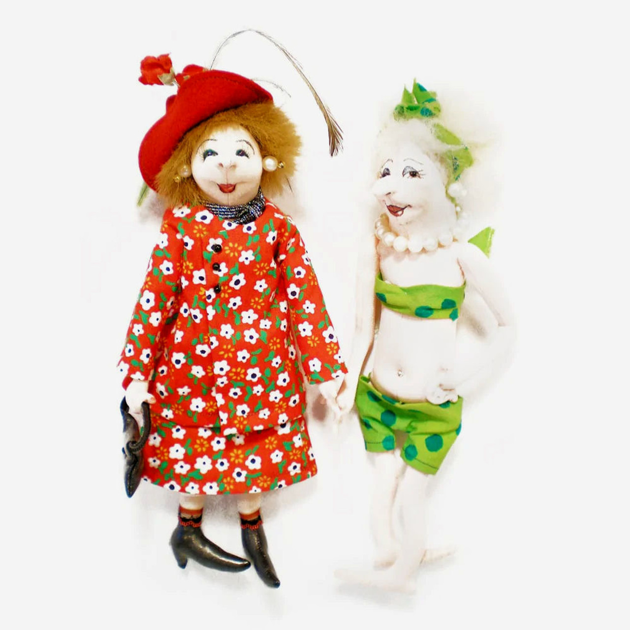 Tillie and Tessa, Cloth Doll Sewing Pattern (PDF Download) by Jill Maas