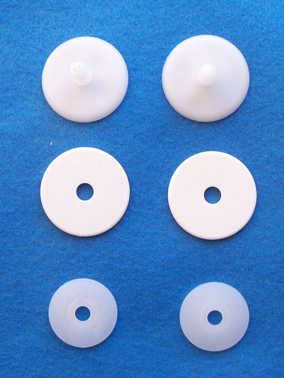  WHYHKJ 24PCS 20mm Doll Plastic Joints Doll Joints White Plastic  Animal Joints for Doll Making Limbs and Head Joints