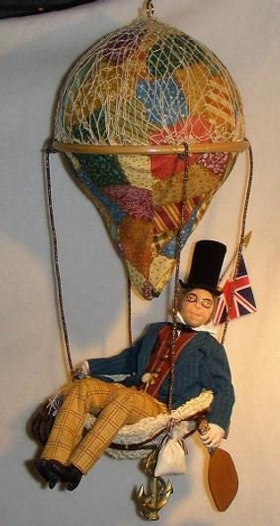 The Aeronaut - 20" Male Cloth Doll Making Sewing Pattern (PDF Download) by Suzette Rugolo