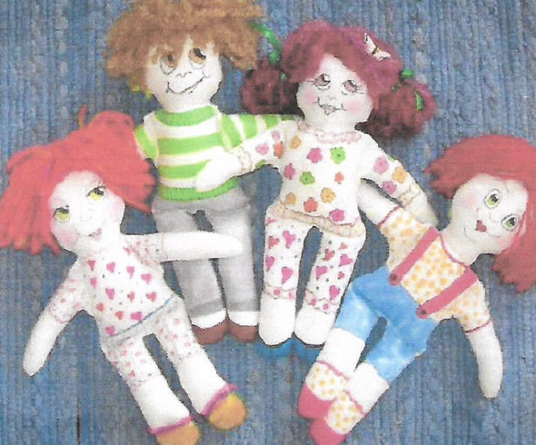 Sassy But Simple Dolls  - Cloth Doll Pattern (PDF Download) by Barb Keeling