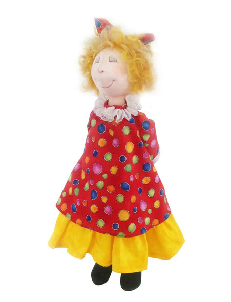 Holly, Cloth Doll Sewing Pattern (PDF Download) by Jill Maas