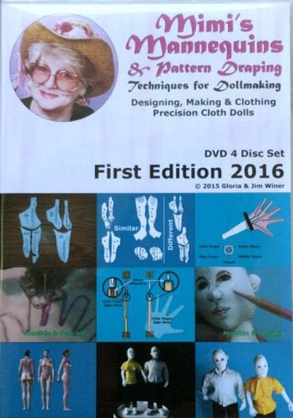 Mimi's Mannequins and Pattern Draping DVD - Cloth Doll Making - By Gloria “Mimi” Winer