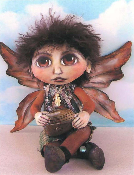 Danny,  9" Painted Fabric Fairy Doll Pattern,  Sewing Cloth Doll Pattern - PDF Download by Susan Barmore