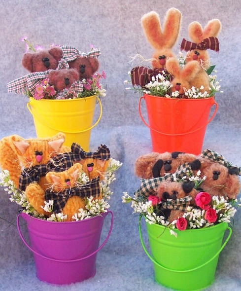 It’s  Springing Buckets of Fur-  PDF Download Prim9itive Cloth Doll Pattern by Michelle Allen of Raggedy Pants Designs