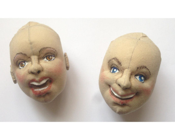 Dollmaking Tutorial - How to make a cloth doll head smiling or singing - Directions in English and Spanish, PDF Download