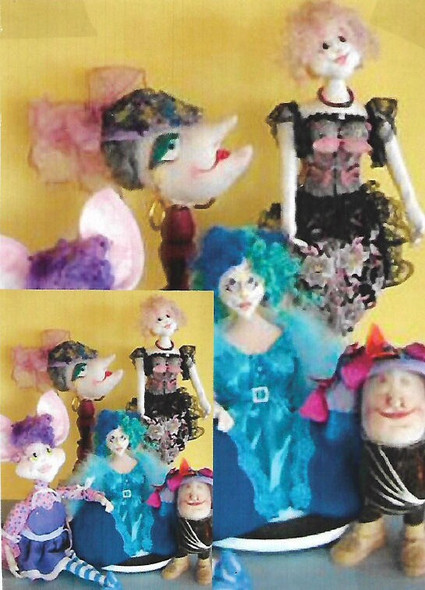 5 Different Bra Dolls - Cloth Doll Pattern (PDF Download) by Barb Keeling