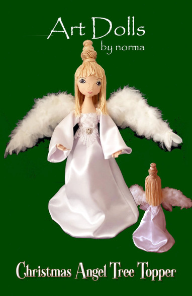 Christmas Angel Tree Topper -  An 18" Angel Cloth Doll Pattern (PDF Download) by Norma Inkster