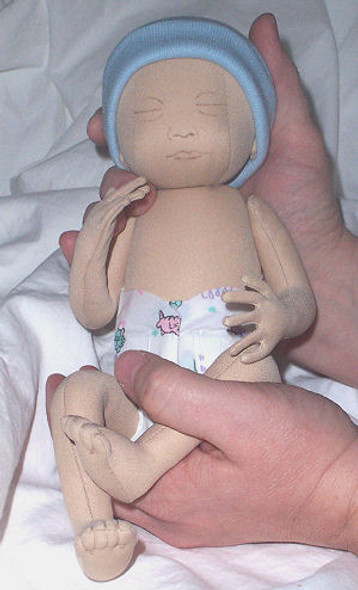 Preemie Baby Doll  Pattern - Sewing Pattern by Sandy Eding
