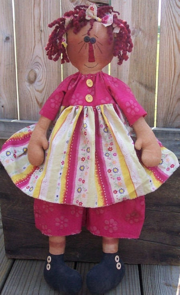Polly Ann, Raggedy Ann Doll Sewing Pattern by Michelle Allen of Raggedy Pants Designs - PDF Download