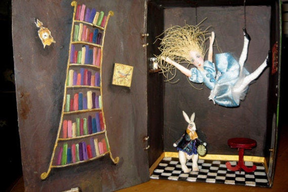 Down the Rabbit Hole, Art Doll Mix Media Class Pattern (PDF Download) by Cindee Moyer