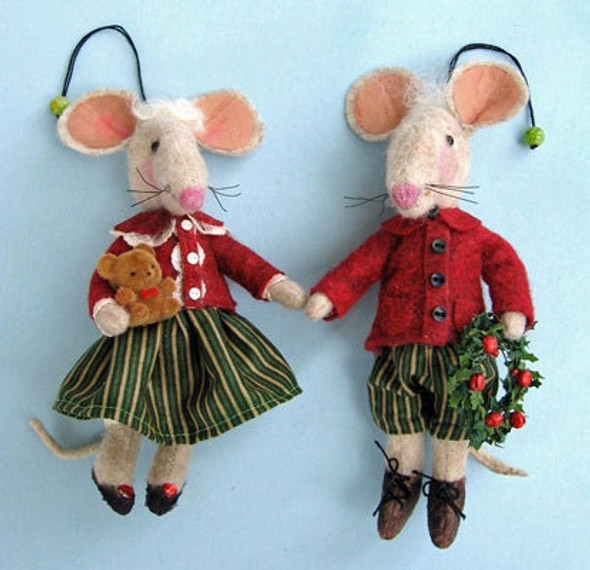 Mousey, Mouse Cloth Doll Ornaments Pattern, PDF Download by Susan Barmore
