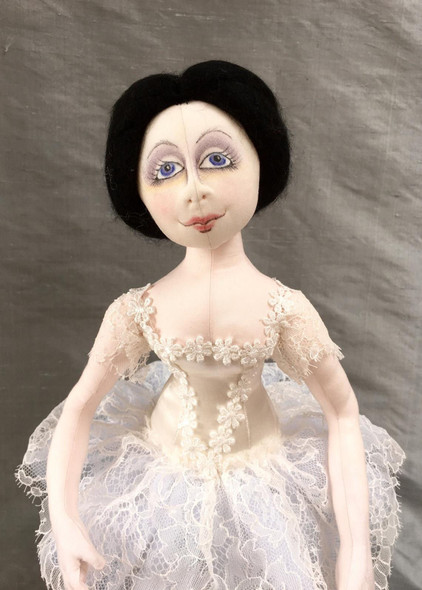The Dancers, 19” Traditional Ballerina/Seated Dancer Cloth Doll Making Pattern (PDF Download) by Jan Horrox