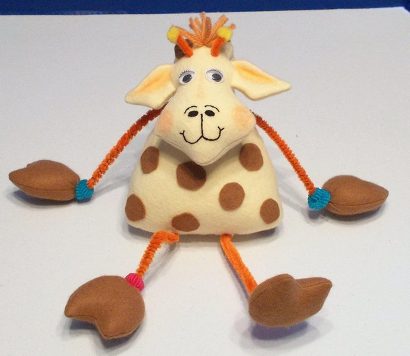 Gerald Giraffe  - A Bent Neck Giraffe Soft Doll Animal e-Pattern - PDF Download Sewing Pattern