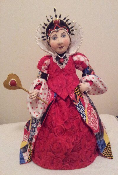 The Queen of Hearts -  Storybook Cloth Doll Making Sewing Pattern (Printed and Mailed) by Suzette Rugolo