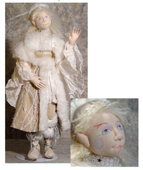 Ari Briavel of Winter Wild Woods - Elf-ling Cloth Doll Sewing Pattern (Printed and Mailed) by Barbara Schoenoff