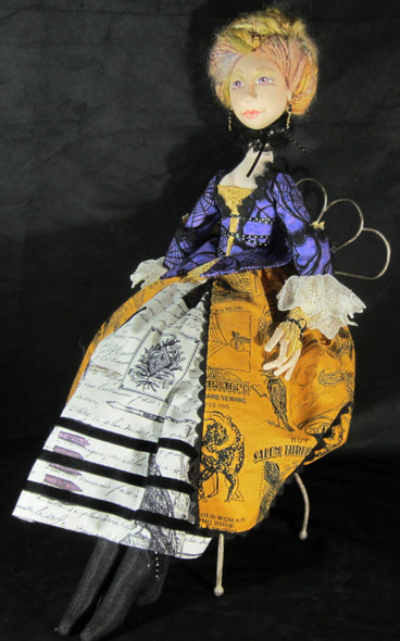 Lady Elspeth, Witch Cloth Doll Sewing Pattern (Printed and Mailed) by Barbara Schoenoff