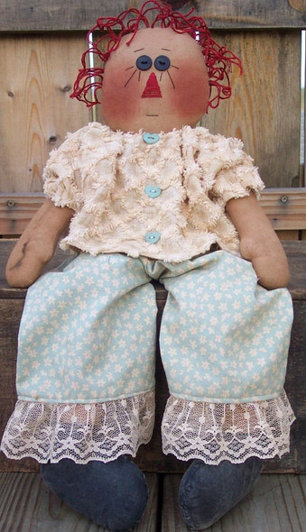 Sugar Britches , 18" Raggedy Ann Doll Sewing Pattern (Printed and Mailed) by Michelle Allen of Raggedy Pants Designs