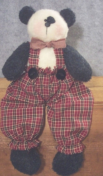 Paddy Bear 17” Plush Felt Bear -  Primitive Cloth Doll Pattern (Printed and Mailed) by Michelle Allen of Raggedy Pants Designs