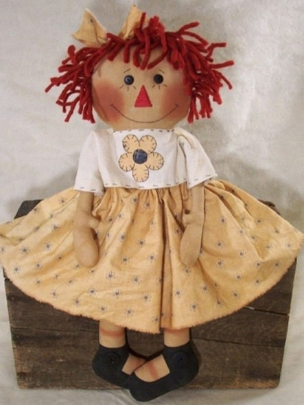 Daisy Ann, Raggedy Ann Style Doll Sewing Pattern (Printed and Mailed) by Michelle Allen of Raggedy Pants Designs