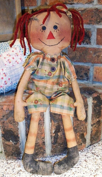 Sweet Pea ,Raggedy Ann Style Doll Sewing Pattern (Printed and Mailed) by Michelle Allen of Raggedy Pants Designs