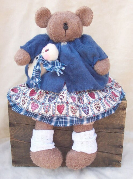 Snowflake Bear,  Plush Felt Bear and Snowman Doll Pattern (Printed and Mailed) by Michelle Allen of Raggedy Pants Designs