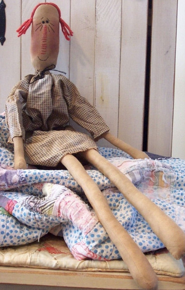 Sally Ann, Raggedy Ann Printed and Mailed Cloth Doll Pattern by Michelle Allen of Raggedy Pants Designs