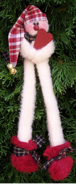 Long John, Snowmen Ornaments Doll Pattern by Michelle Allen of Raggedy Pants Designs - Printed and Mailed