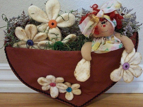 He Loves Me, Printed and Mailed Raggedy Ann Cloth Doll Pattern by Michelle Allen of Raggedy Pants Designs