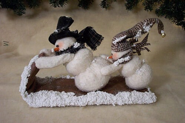 Hold on Tight, Snowmen Printed and MailedCloth Doll Pattern by Michelle Allen of Raggedy Pants Designs