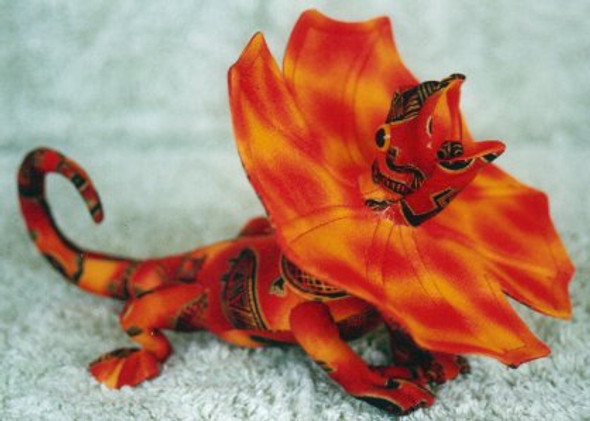Frillie 12" Lizard - Cloth Doll Sewing Pattern (Printed and Mailed) by Judith Prior