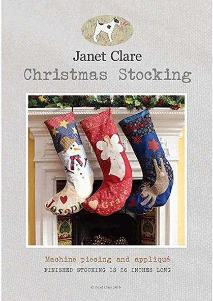 Christmas Stocking Sewing Pattern- 3 Templates- Cloth Sewing Pattern (Printed and Mailed) by Janet Clare