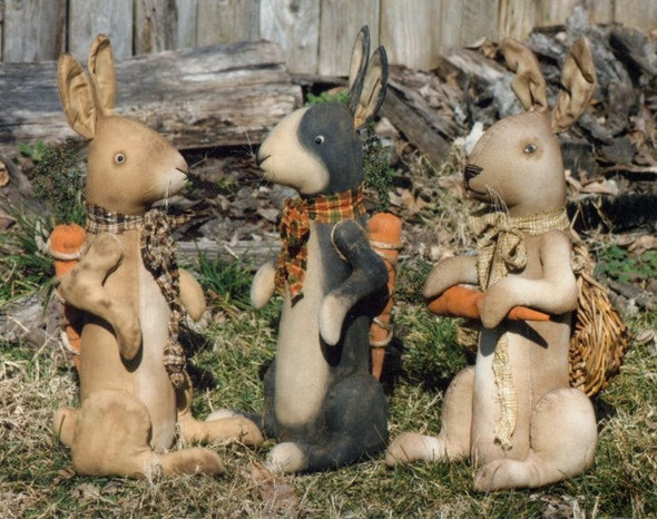 Velveteen Rabbit, Cloth Doll Pattern (Printed and Mailed) by Ginny Lettorale - Happy Heart Patterns