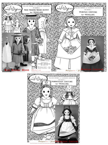 PENELOPE DOLL by Colette Wolff   - Cloth Doll Sewing Pattern