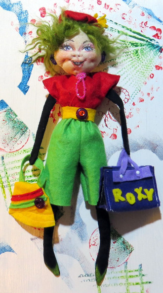 Foxy Roxy, 12 inch Cloth Doll Pattern by Sharon Mitchell
