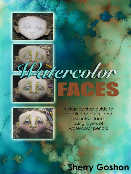 Watercolor Pencil Faces Tutorial (PDF Download) - Making Cloth Doll Faces
