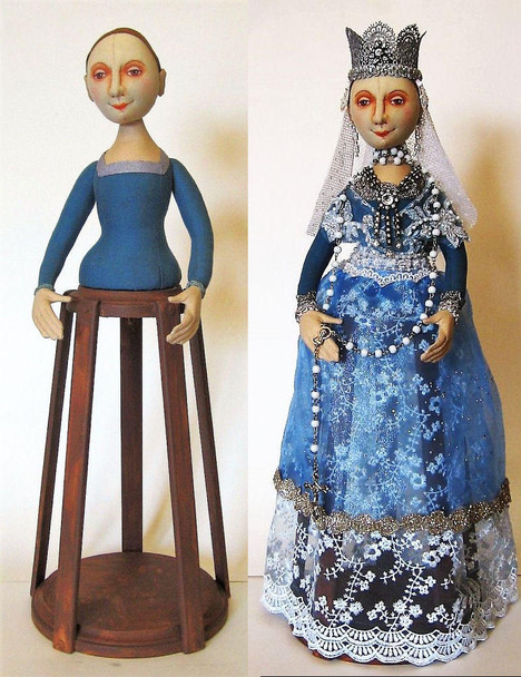 Isabella, Santos Cage Doll  - Cloth Doll Pattern (PDF Download) by Arley Berryhill