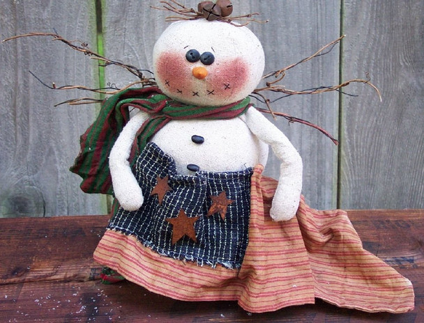 American Snow Angel, Snowman PDF Download Cloth Doll Pattern by Michelle Allen of Raggedy Pants Designs