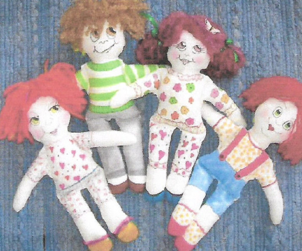 Sassy But Simple Dolls  - Cloth Doll Pattern (PDF Download) by Barb Keeling