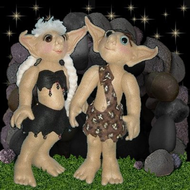 Judsi and Yopu - Cloth Troll Doll Sewing Pattern by Judi Ward