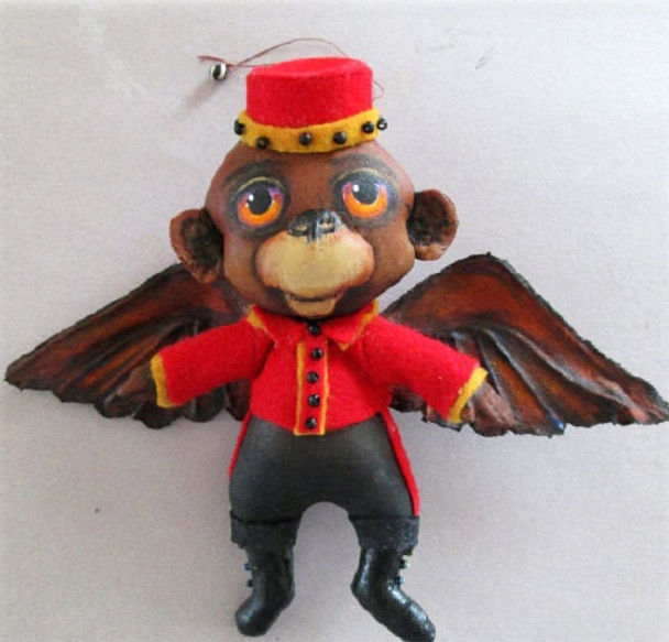 Flying Monkey, Doll Ornament Pattern,  Sewing Cloth Doll Pattern - PDF Download by Susan Barmore