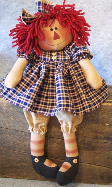 Sweet Little Annie , Raggedy Ann Style Doll Sewing Pattern (PDF Download) by Michelle Allen of Raggedy Pants Designs