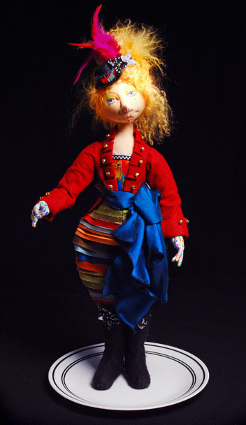 Bettina the Ringmaster Cloth Doll Sewing Pattern (PDF Download) by Barbara Schoenoff