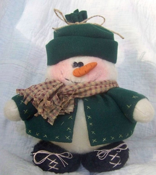 Tiny Tommie, Snowman PDF Download Cloth Doll Pattern by Michelle Allen of Raggedy Pants Designs