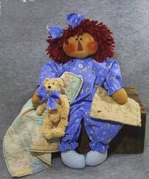 Sleepy Time Stories, Raggedy Ann Style Doll Sewing Pattern (PDF Download) by Michelle Allen of Raggedy Pants Designs