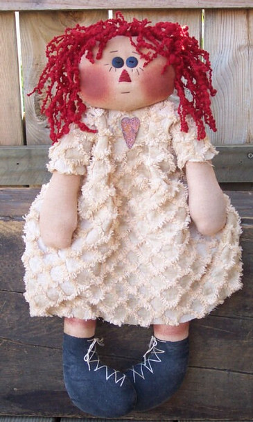 Rag Mop Annie, 18" Raggedy Ann Doll Sewing Pattern (PDF Download) by Michelle Allen of Raggedy Pants Designs