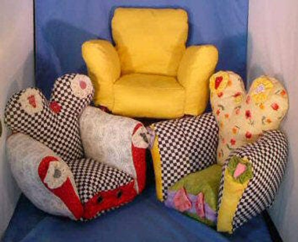 Cute Little Chairs - Cloth Doll Pattern (PDF Download) by Barb Keeling