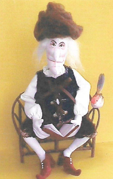 The Story Teller  - 18" Cloth Doll Pattern (PDF Download) by Barb Keeling